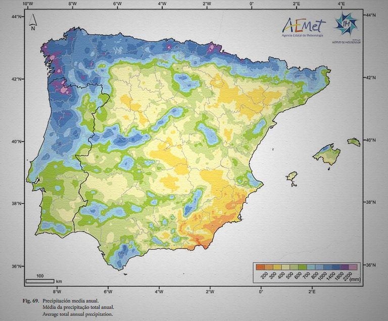 Mapa zonas lluvia
