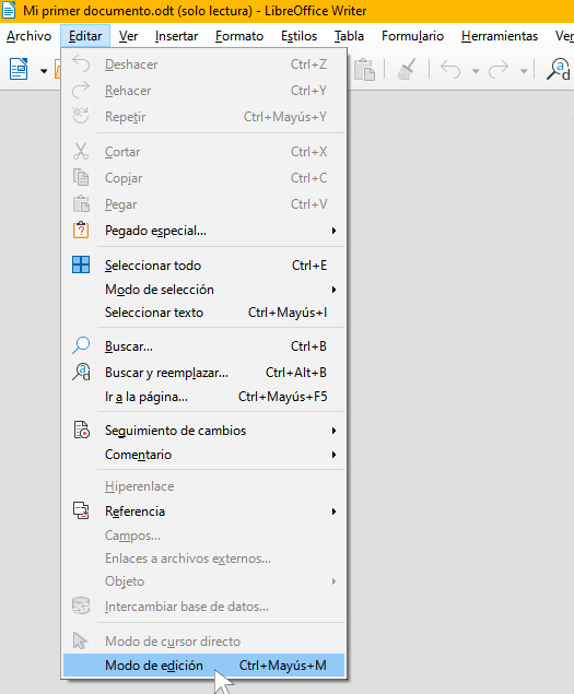 Ventana para guardar documento
