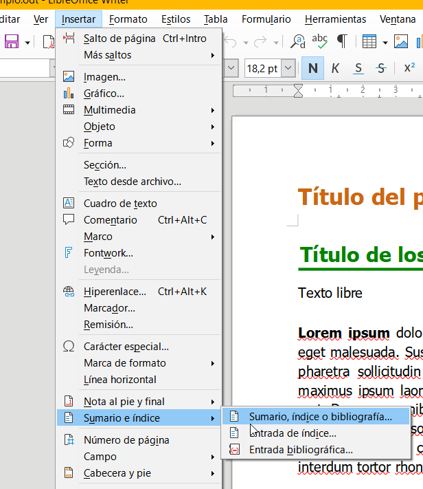 Ventana crear una portada